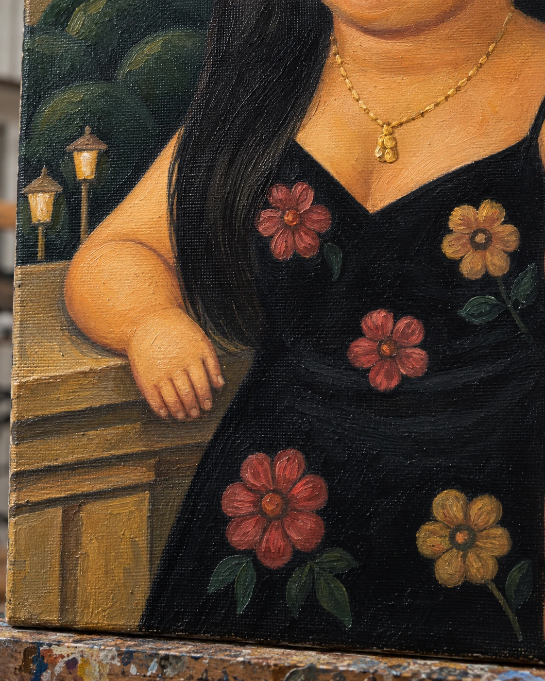 The Fullness of the Moment: The floral dress in memory — detail