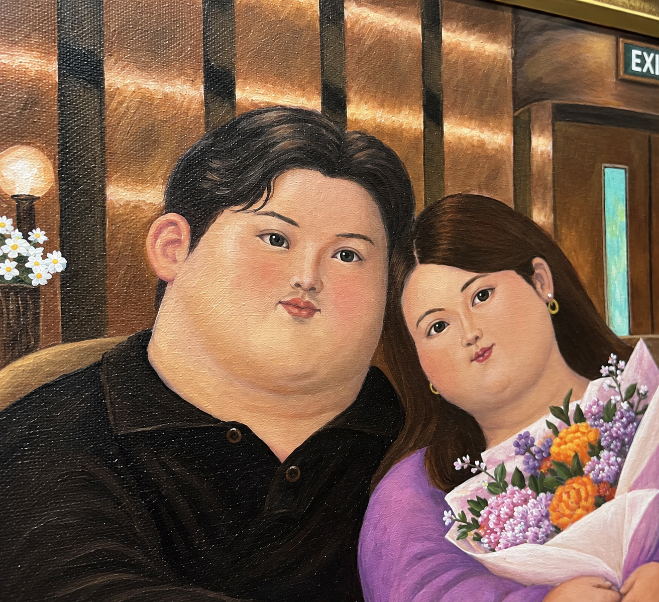 我們的圓滿，靠在一起的我們，作品局部